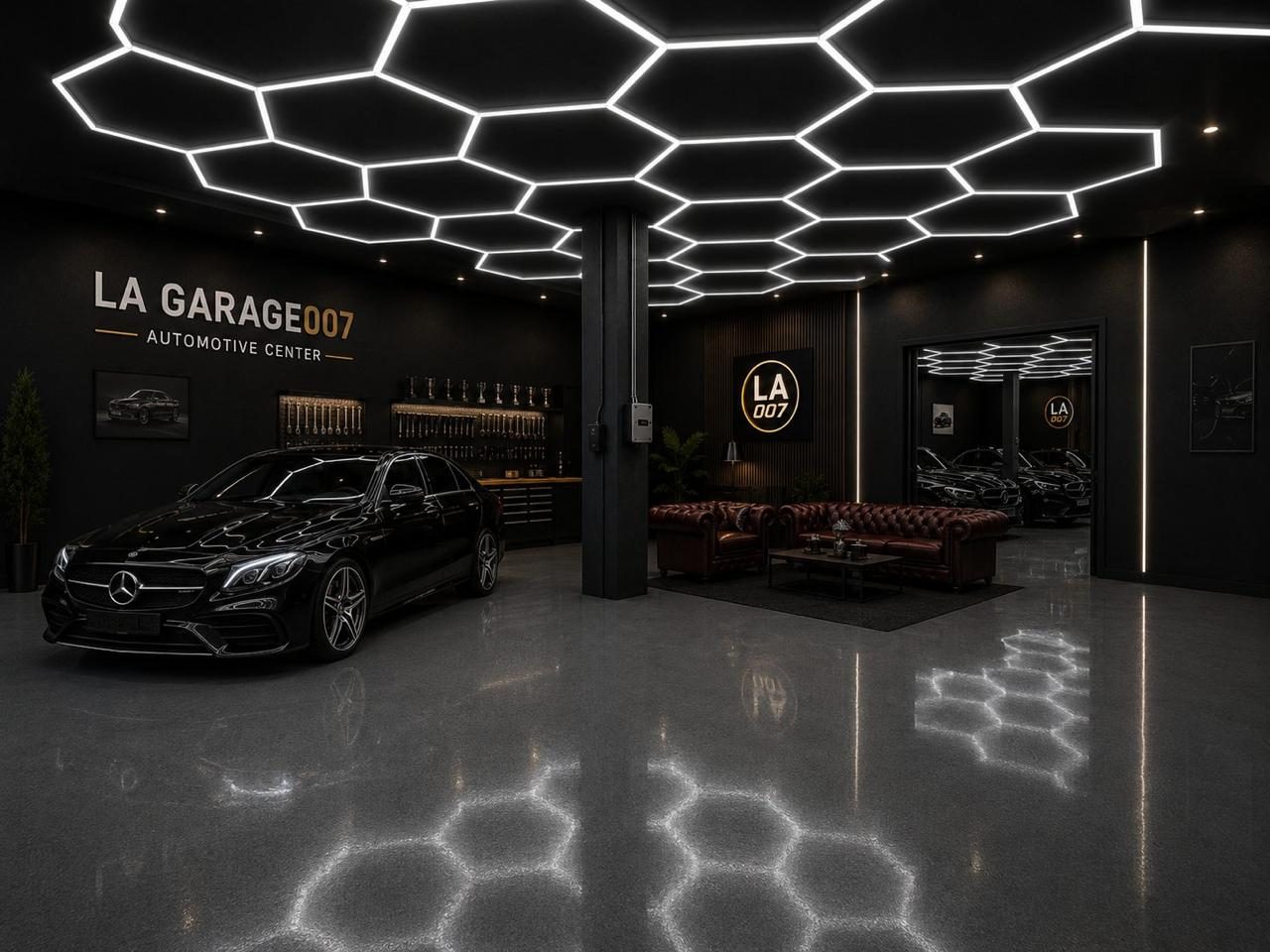 Vozidlá v priestore showroomu LA GARAGE007